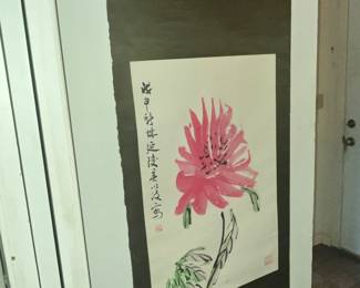 PAIR OF JAPANESE SILK SCROLLS
