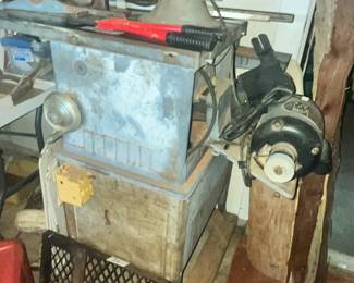 VINTAGE DELTA TABLE SAW & JOINTER COMBO w/ MOTOR!