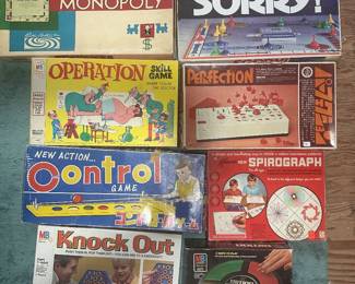 Variety of vintage games - located on second floor