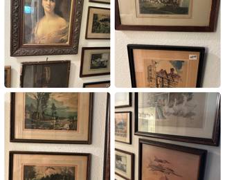 Lots of nice framed artwork and prints