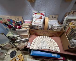 Lots of old valentines 