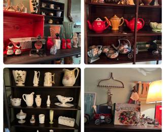 Pottery, ceramics & milk glass 