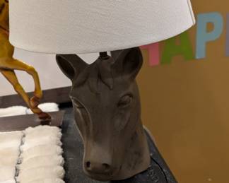 Horse Table Lamp...Unique.