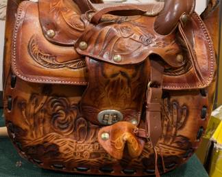 Handcrafted leather bag gorgeous!