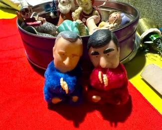 George Bush and Michael Dukakis Pencil Clipons