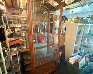 Lighted Display Cabinet with side openings