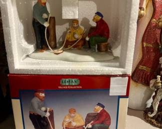 Lemax Ice Fishing Scene