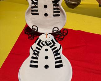 Santa Cookie Plates