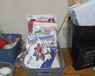 Patterns, iron ons, crochet stitches