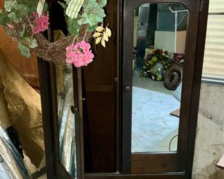 vintage, Armoire, closet. Bar for hanging clothes 