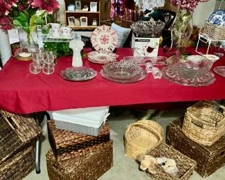 Glassware, Baskets, 
