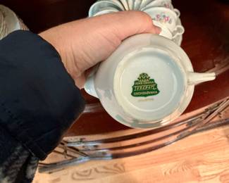 Toscport Fine China, Czechoslovakia, "Juliette" pattern. 