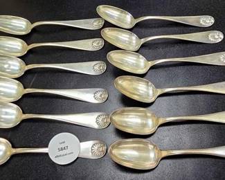 Sterling Silver Spoons, Shreve, Crump & Low