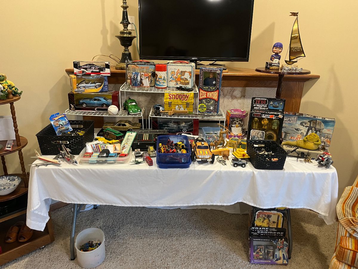 Please note; the furby and marbles have been removed from the sale. Thank you 