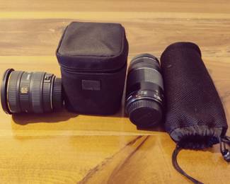 CANON - CAMERA SET & ASSESSORIES W/ CASES & TRAVEL NAPSACK - $150