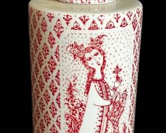 Vintage Lidded Jar By Bjorn Wiinblad For Nymolle, Denmark