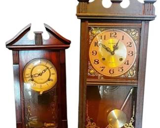 Two 31 Day Wall Clocks