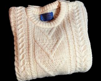 Cream Pendleton Wool Sweater XL