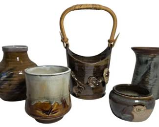Brown Art Pottery Pots Incense Burner