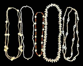 7 Sea Shell Beaded Necklaces
