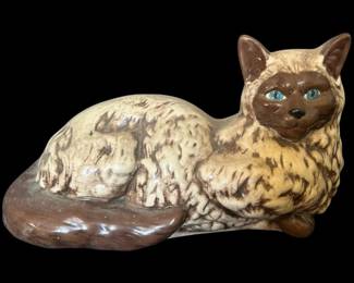Vintage Chalkware Cat Figurine