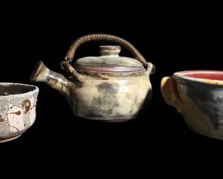 Handthrown Art Pottery Pieces Signed