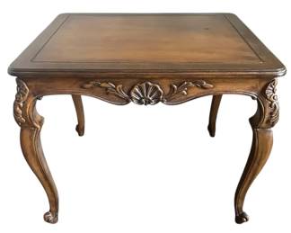Carved Wooden Side Table 