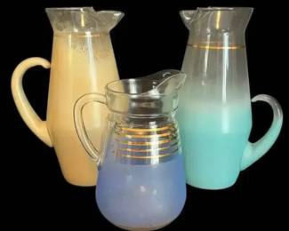 Blendo MCM Frosted Glass Pitchers