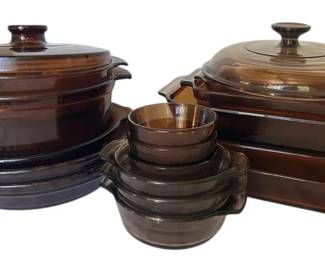 FireKing Brown Glass Baking Dishes