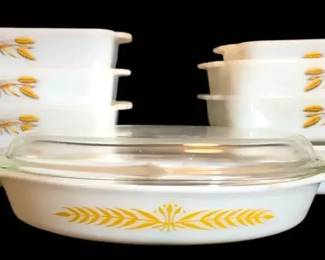 Pyrex Royal Wheat Fire King Wheat Bakeware