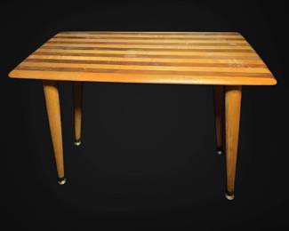 MCM Oak Walnut Side Table