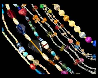 Long And Colorful Beaded Necklaces 
