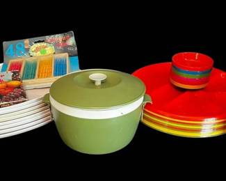 Vintage Plastic Serving Ware