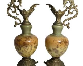 Two Dragon Ewer Pitchers