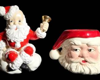2 Vintage Santas