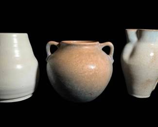Three Art Pottery Pieces