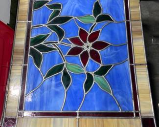 stain glass from former Methodist Church in Oak Ridge