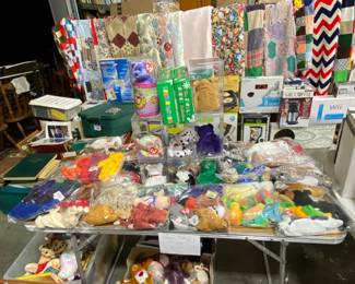 huge amount of beanie babies