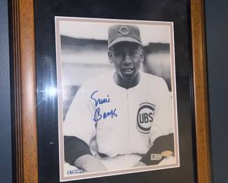 Ernie Banks Autographed Picture