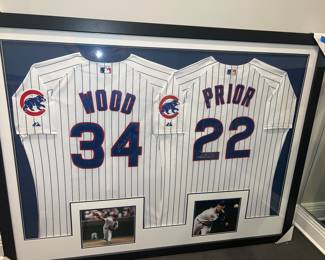 Wood - Prior Chicago Cubs Autographed Jerseys