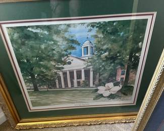 Framed print by artist Brenda Harris Tustian