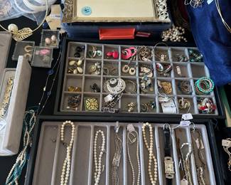 necklaces and watches, earrings