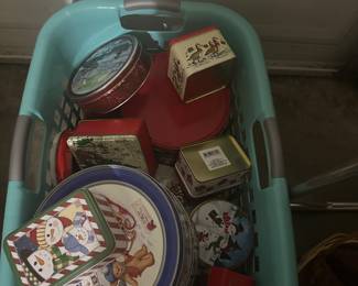 decorative tins for the holidays