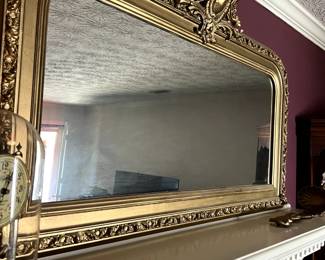 1940s beautiful gold mirror
