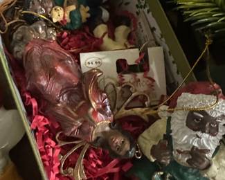 Various Christmas Decorations and Ornaments - Santa, Angels, and more