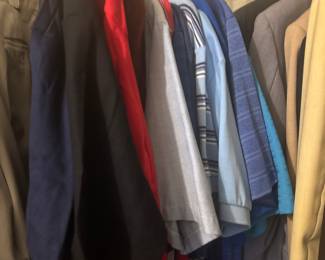 men's clothing, including collared shirts