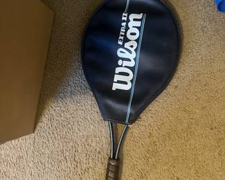 Wilson tennis racket with cover