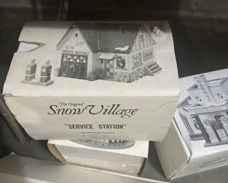 The Original Snow Village Service Station