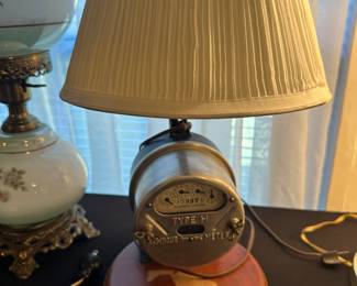 Duncan electric meters table lamp