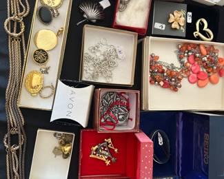 vintage and modern costume jewelry